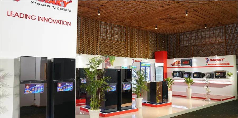 Cây cảnh tạo nên không gian thân thiện cho gian hàng