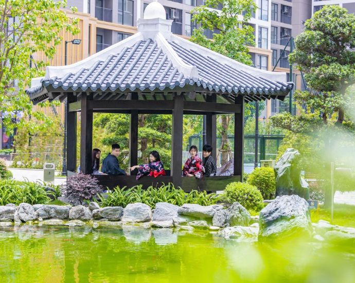 Mẫu nhà chòi sân vườn mang phong cách Nhật Bản độc đáo