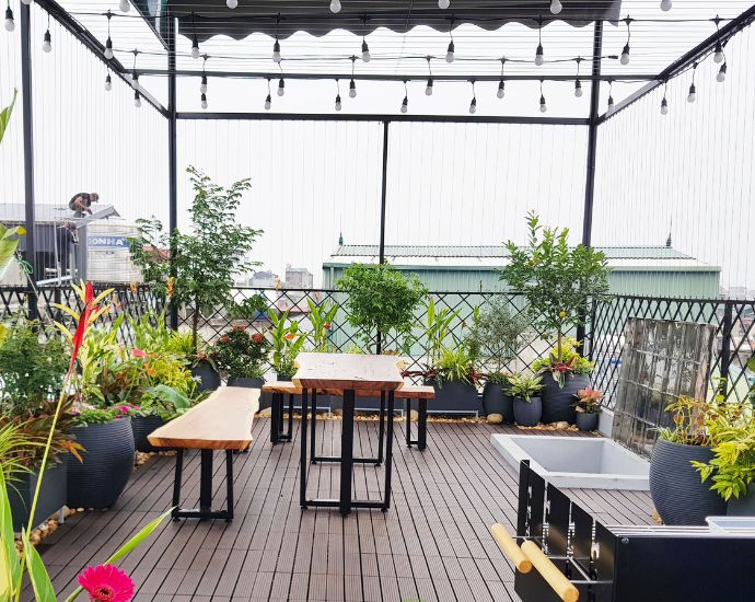 mẫu vườn sân thượng đẹp