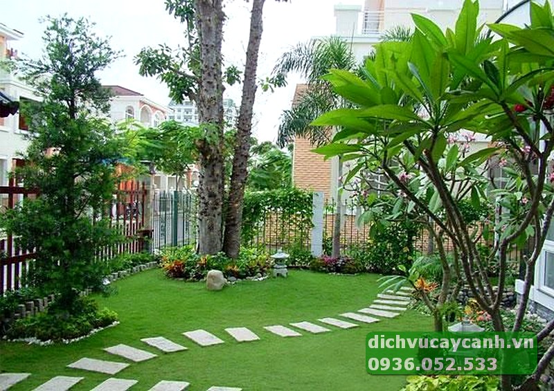 nhận thi công sân vườn biệt thự tại Thủ Đức