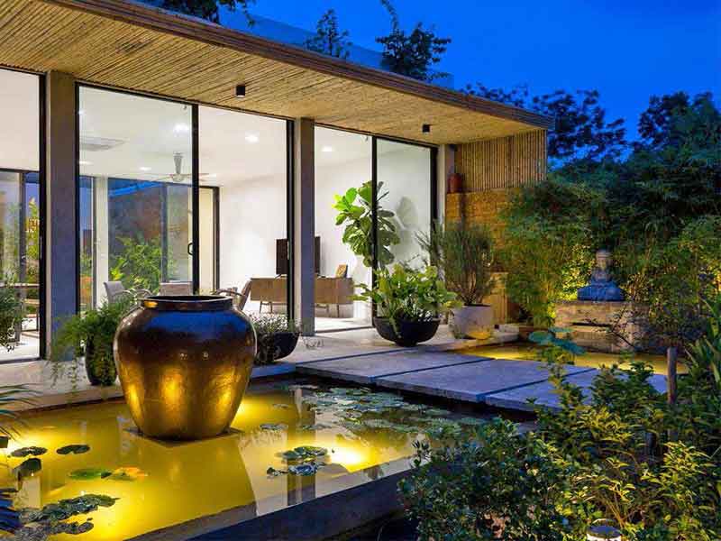 sân vườn đẹp cho nhà cấp 4