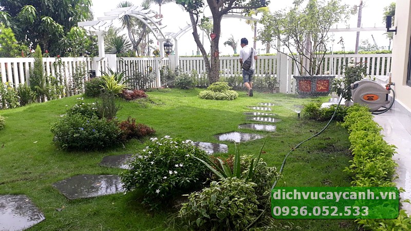 thi công sân vườn biệt thự Thủ Đức trọn gói
