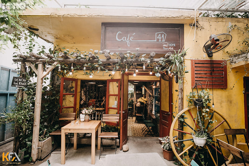 thiết kế quán cafe sân vườn 