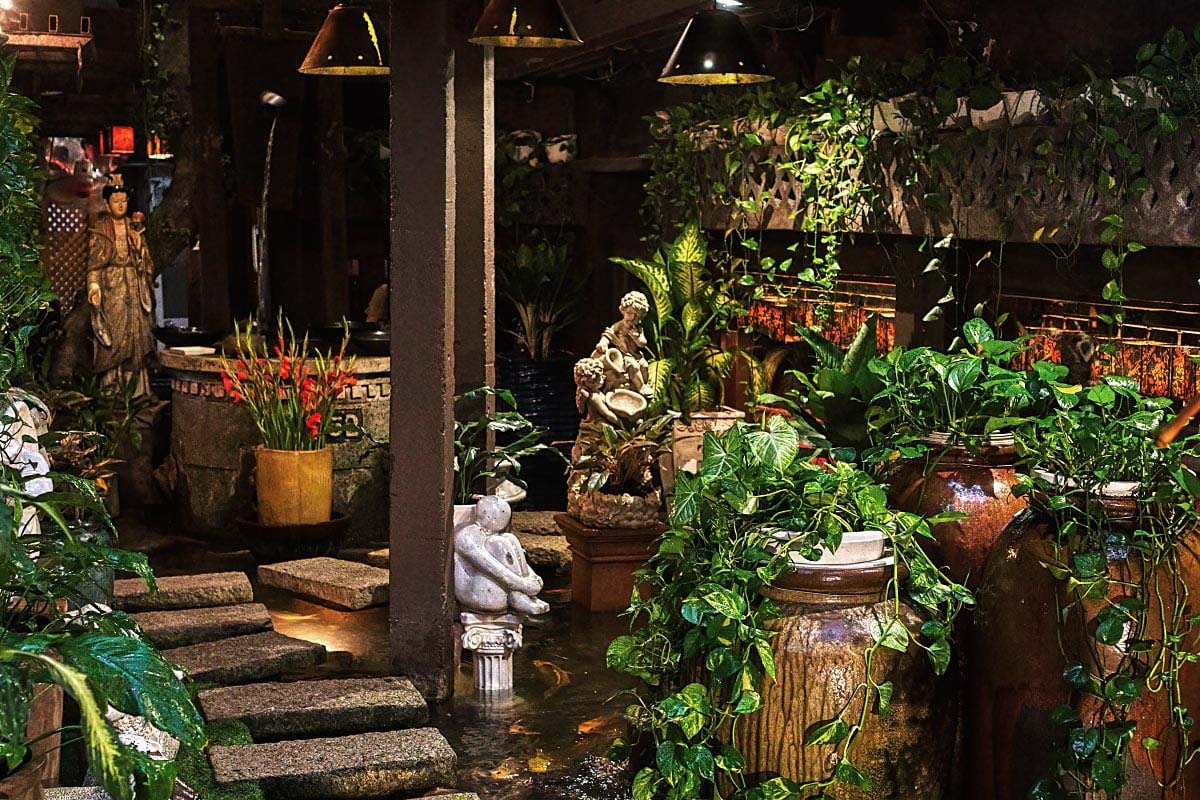 thiết kế quán cafe sân vườn 